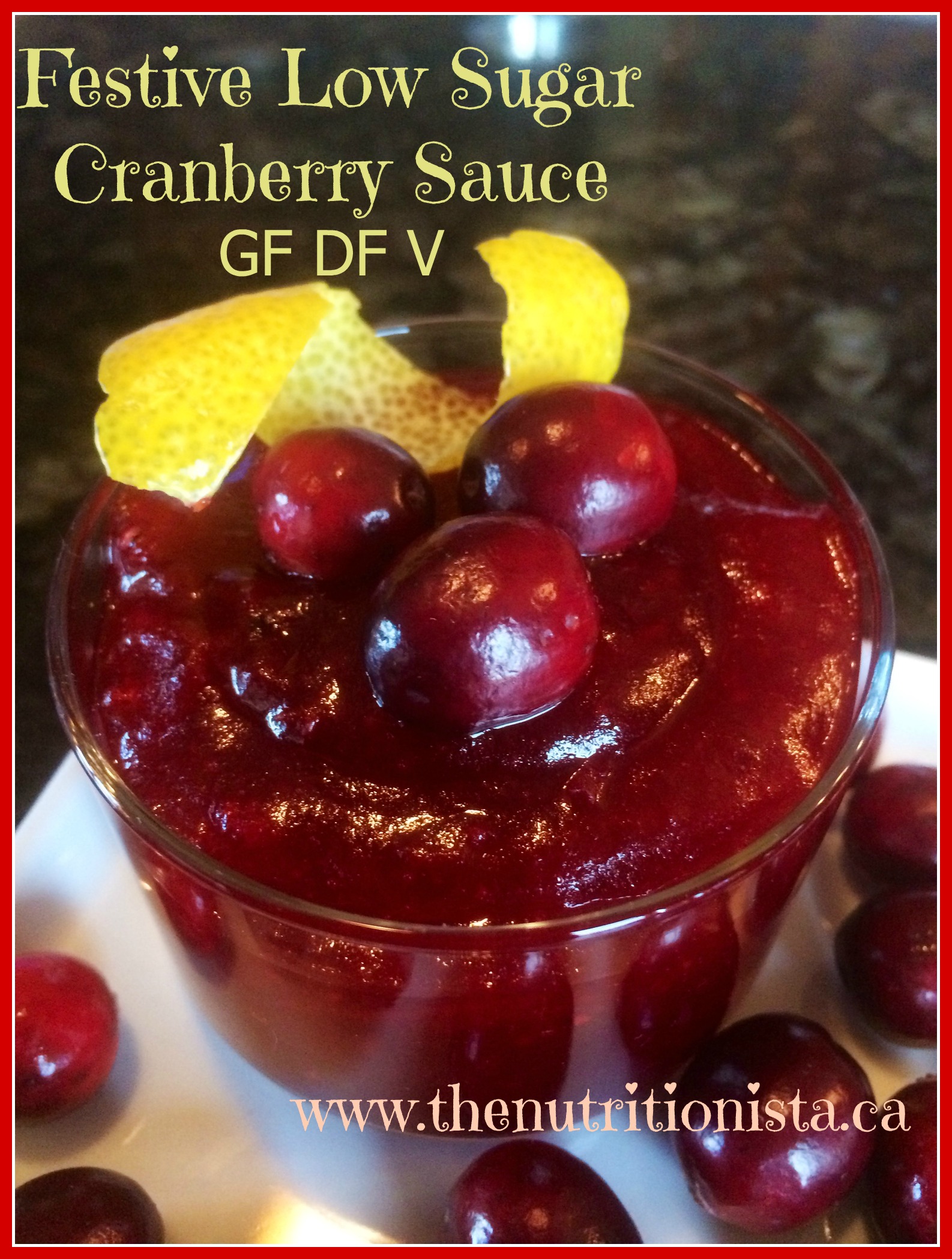 Healthy Cranberry Sauce