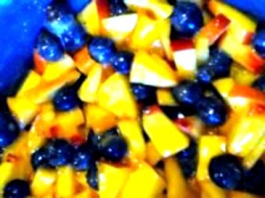 Nectarines and Blueberries