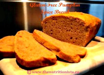 Gluten free pumpkin spice bread