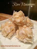 Raw, gluten free, and paleo coconut macaroons.
