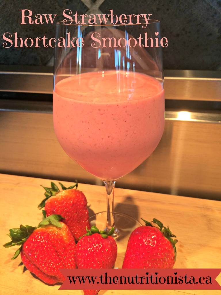 Raw Strawberry Shortcake Smoothie