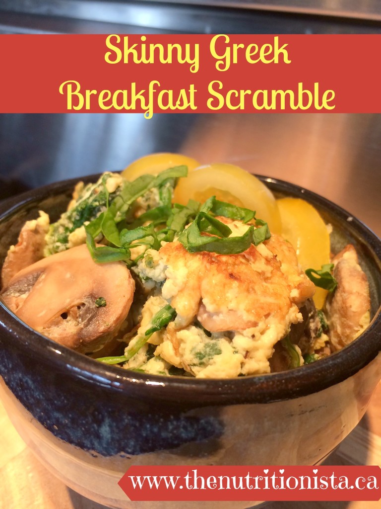 Skinny Greek Breakfast Scramble via @bcnutritionista 