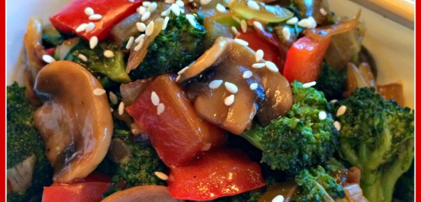 Healthy Gluten Free Veggie Stirfry - no soy!