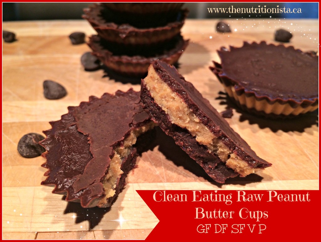 Clean Eating Raw Peanut Butter Cups