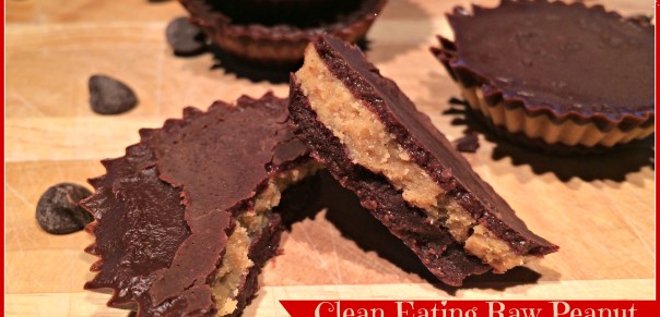 Healthy Dark Chocolate Raw Peanut Butter Cups