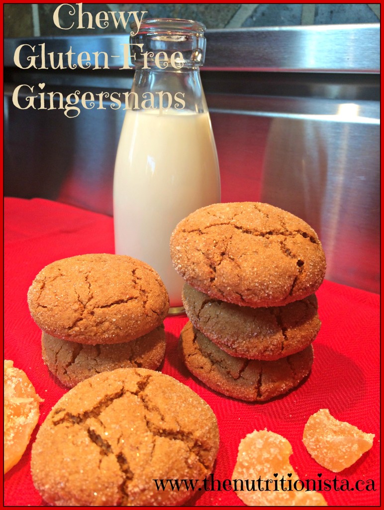 The best chewy gluten free gingersnaps you will ever eat.