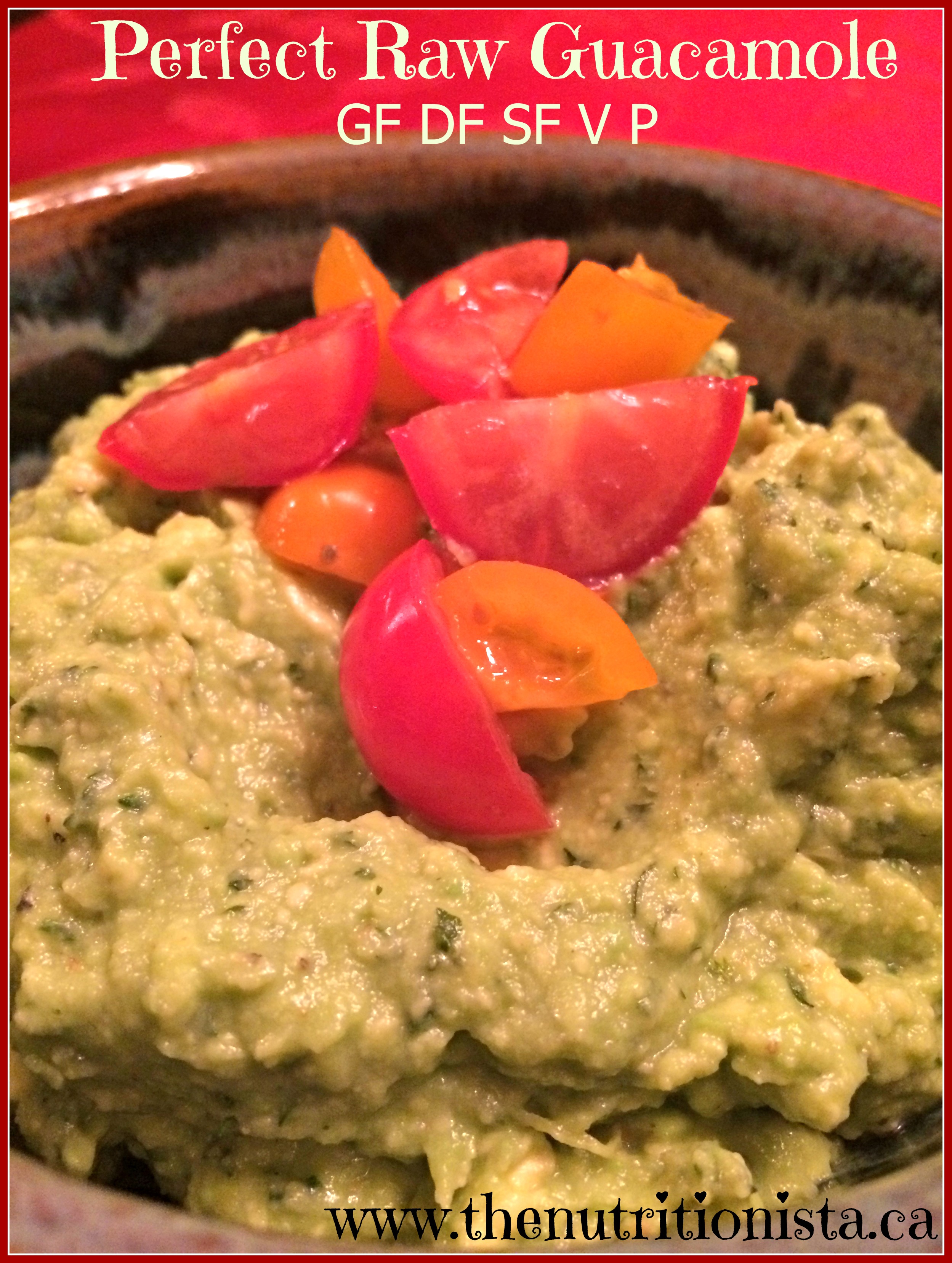 Perfect 5 minute raw guacamole via @bcnutritionista