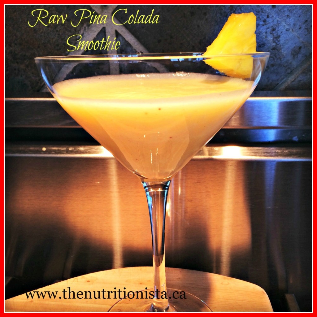 5 Minute Raw Pina Colada Smoothie