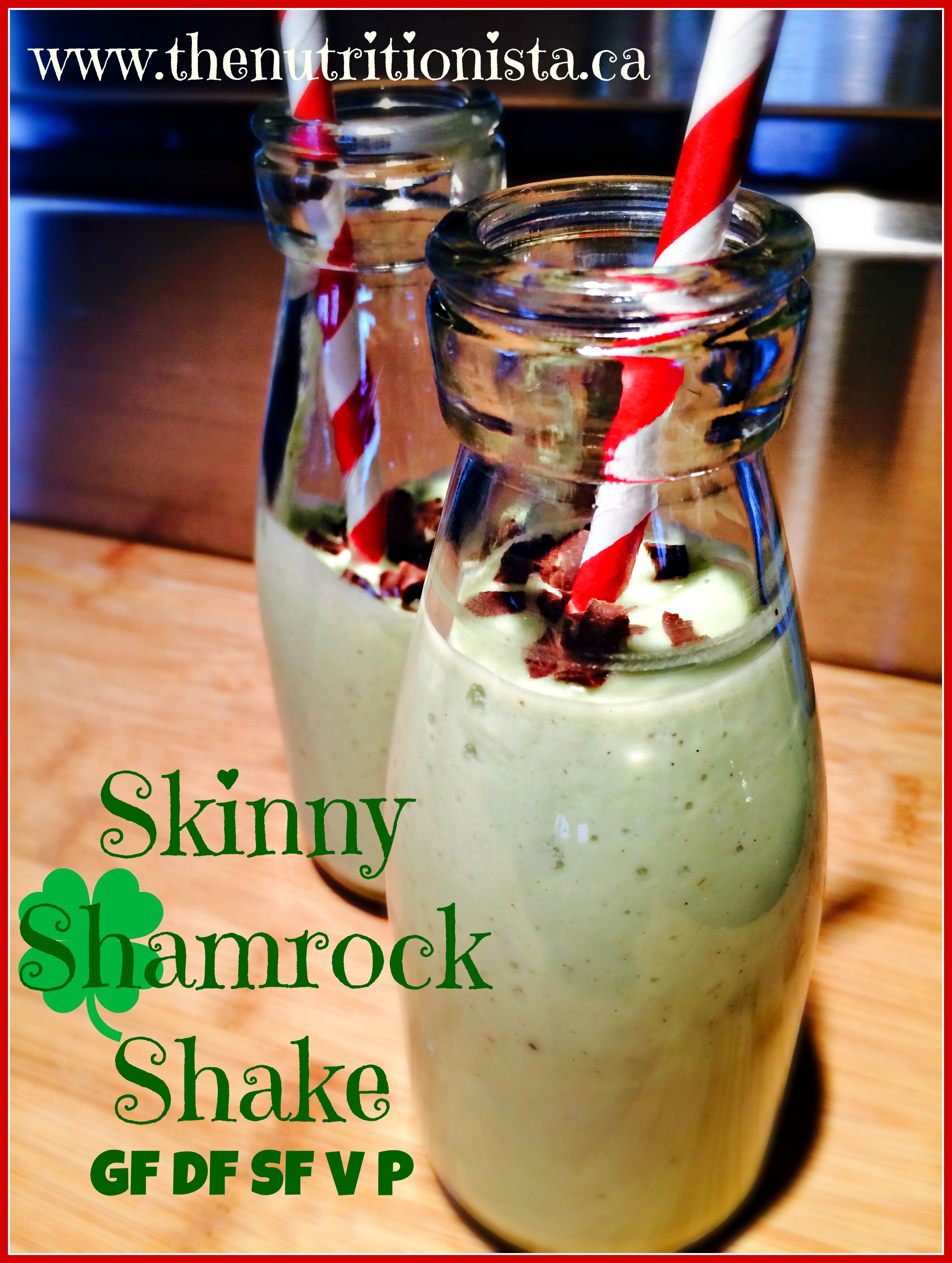 Healthy Shamrock Shake - gluten free, dairy free, no added sugar, paleo, and vegan