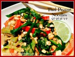 Healthy Thai Peanut Noodles: gluten-free, grain-free, vegan, paleo