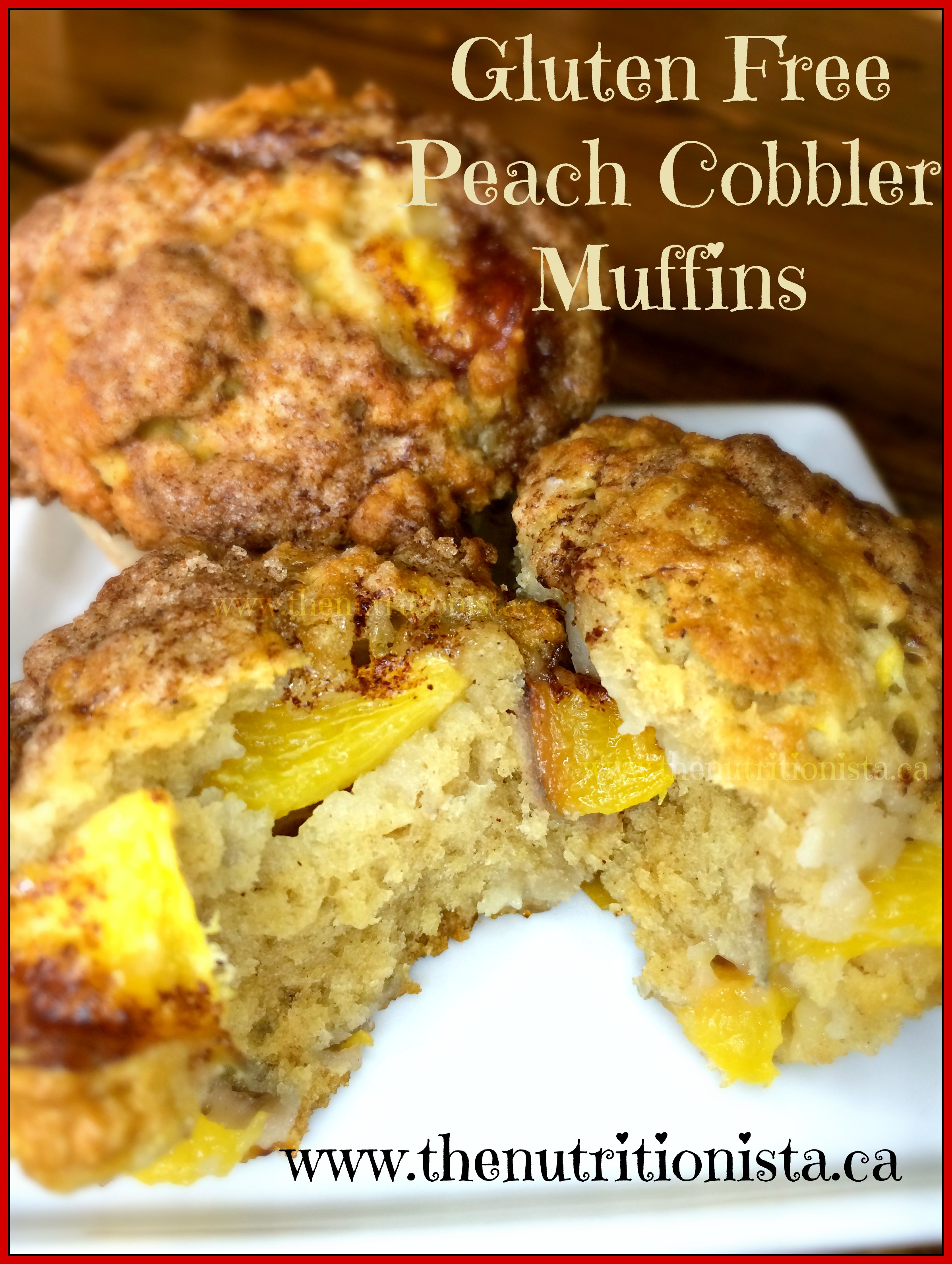 Life changing gluten free peach cobbler muffins. Via @bcnutritionista