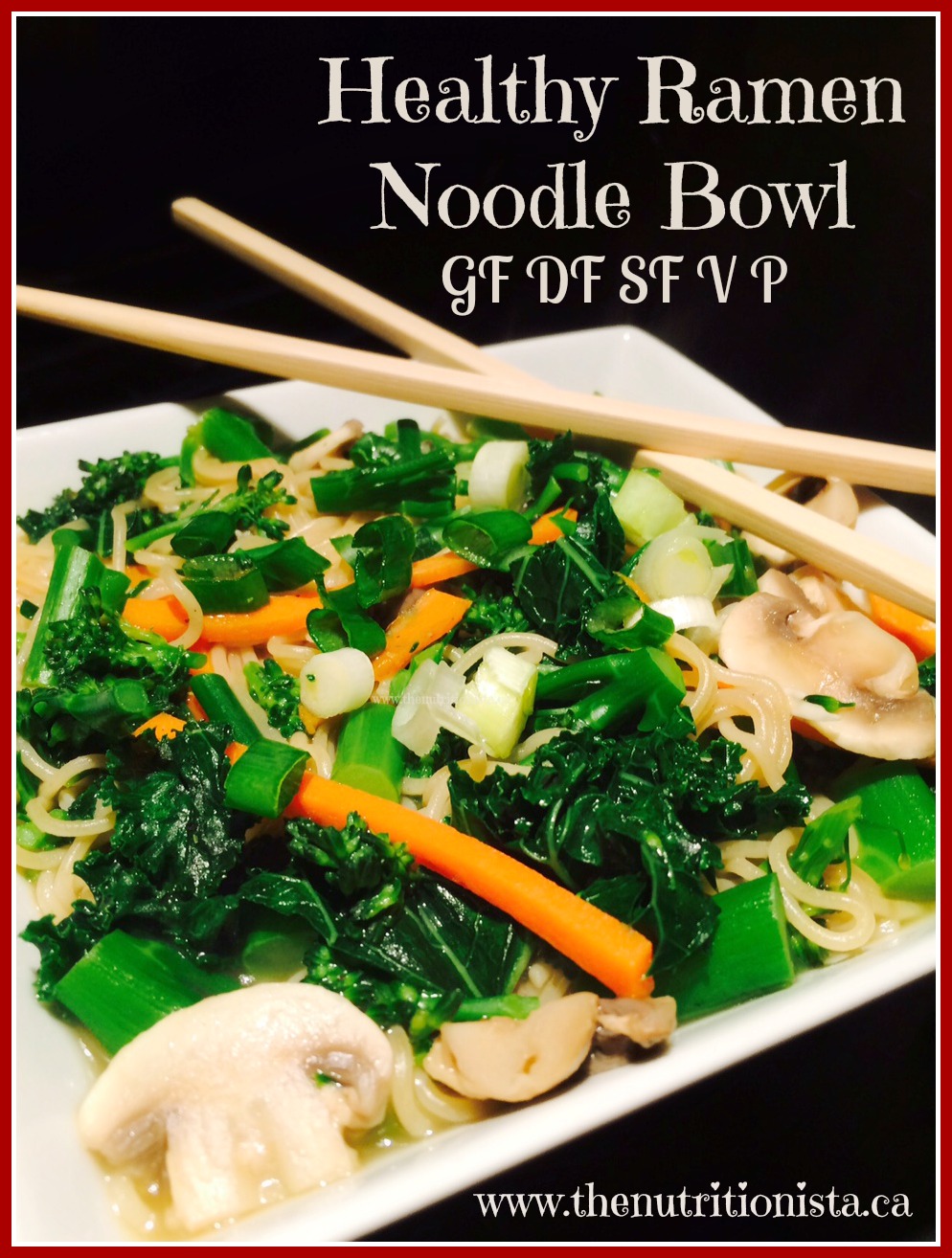 You need to try this healthy ramen noodle bowl! So delicious, but naturally gluten free, grain free, dairy free, soy free, low carb, vegan, and paleo.