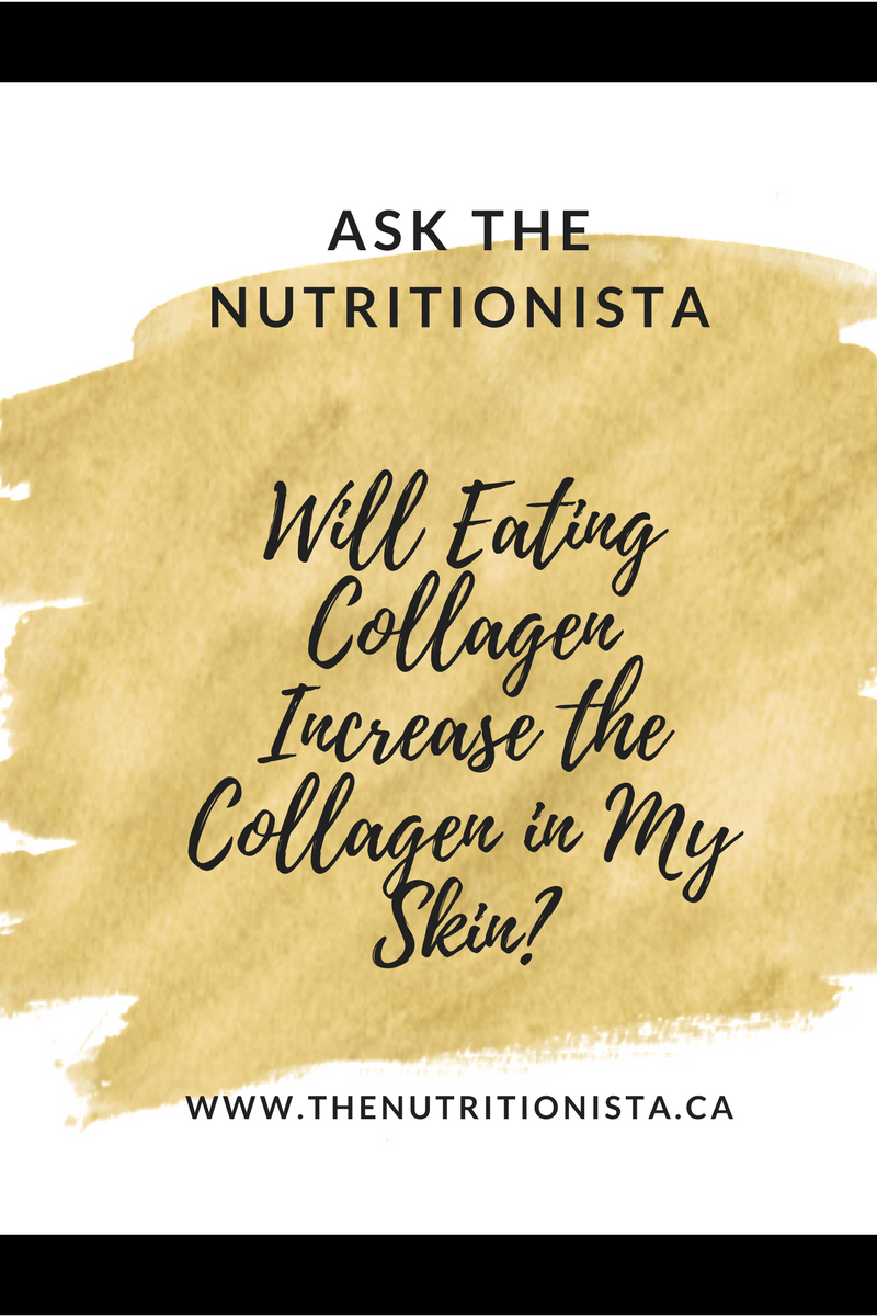 Ask the Nutritionista: Will eating collagen increase the collagen in my skin?