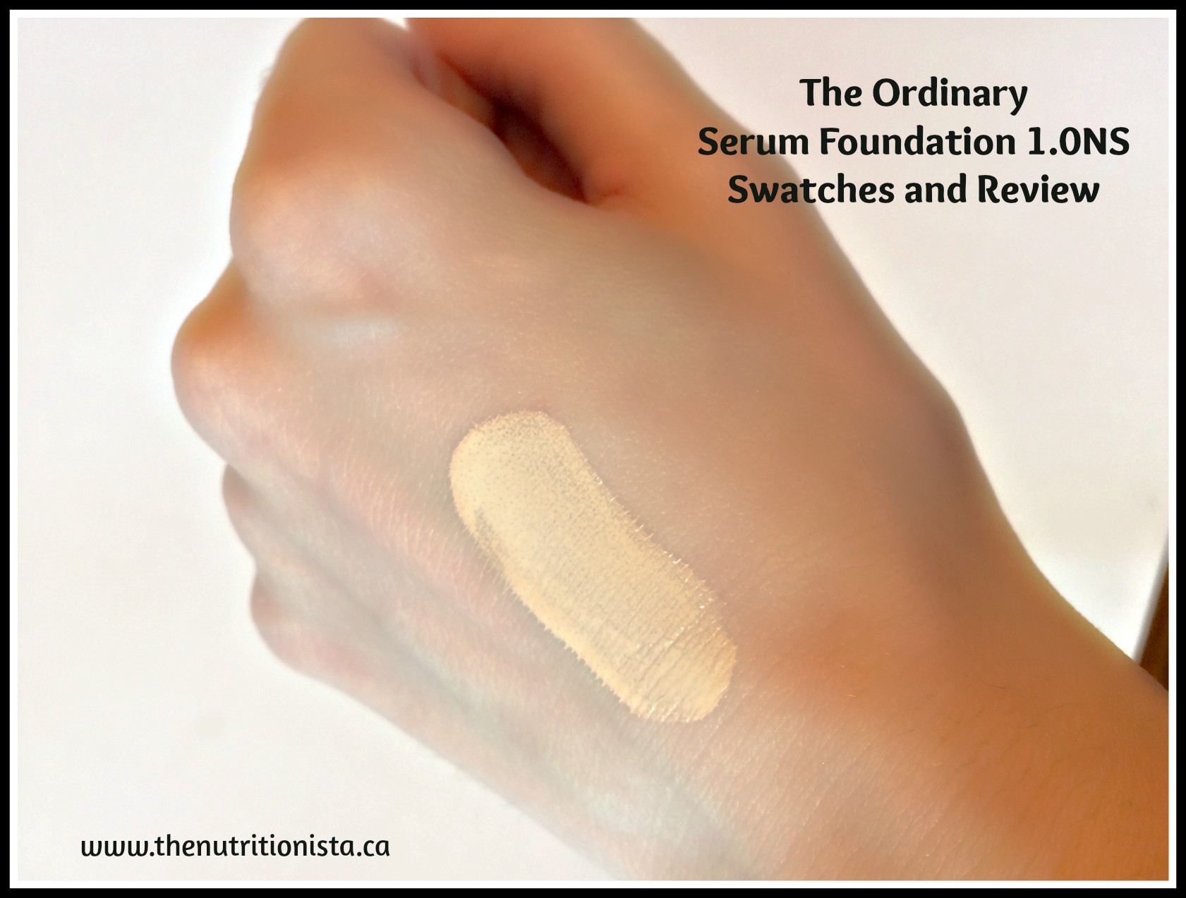 The Ordinary Serum Foundation shade 1.0NS. It broke the internet, but is it really worth your money? Via @bcnutritionista