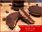 Healthy Dark Chocolate Raw Peanut Butter Cups