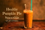 You must try this healthy pumpkin pie smoothie now! It tastes like Thanksgiving dessert in a glass but is actually good for you! Via @bcnutritionista