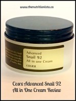 Cosrx Advanced Snail 92 All in One Cream Review . Via @bcnutritionista